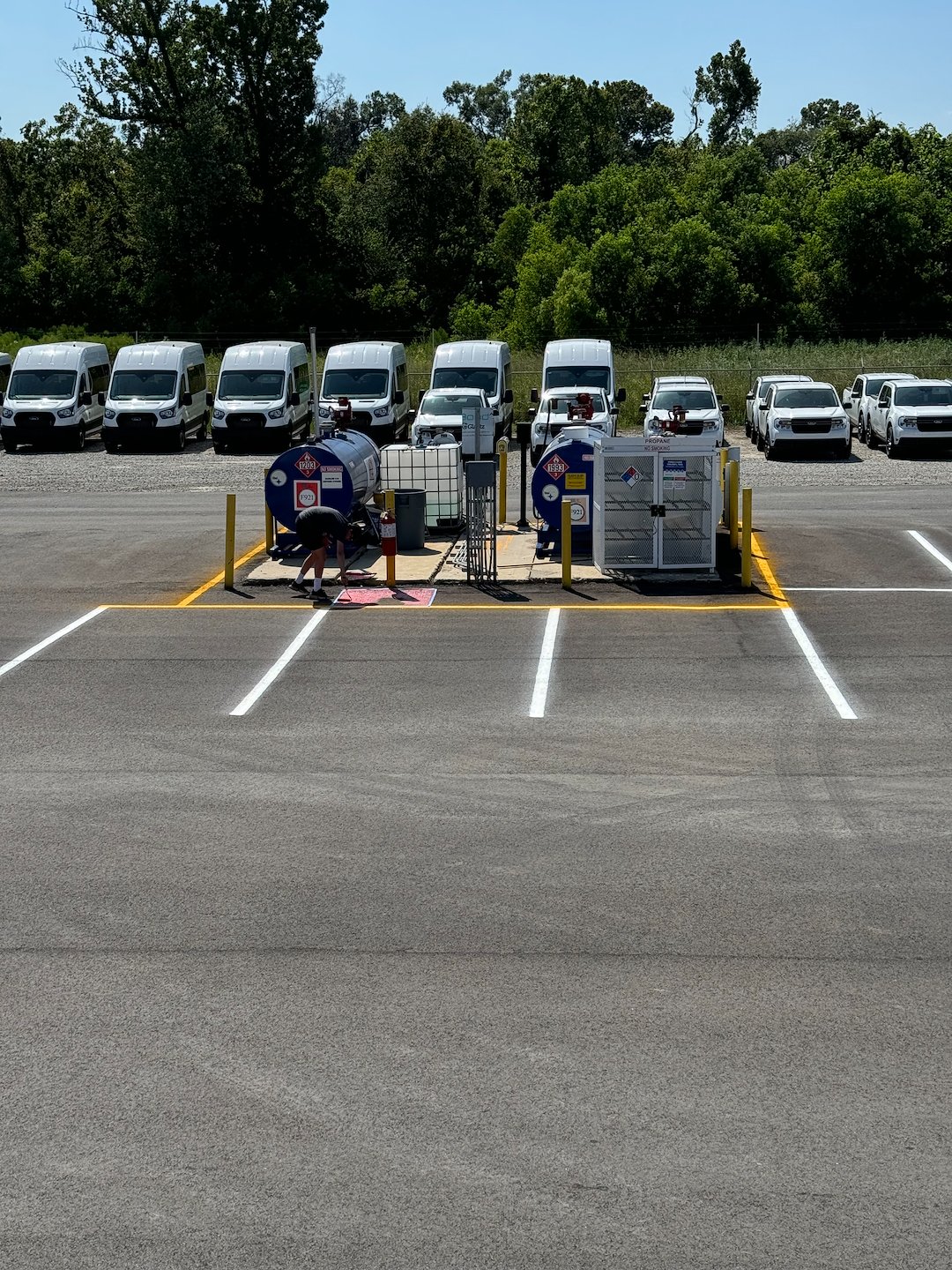 Fresh Parking lot Striping in Gonzales Louisiana 