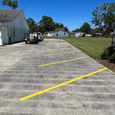 Parking lot striping