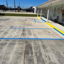 Parking lot striping